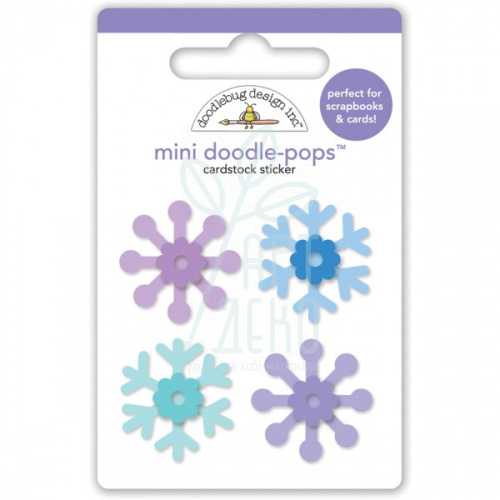 Наклейки об'ємні Frosty flurry mini doodle-pops, Doodlebug