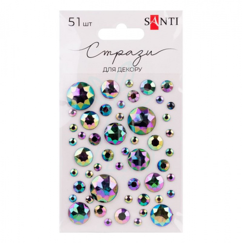 Набір страз самоклеючих "Chameleon" max, 51 шт, Santi
