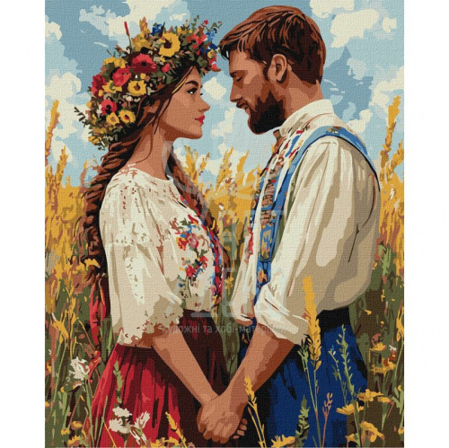 Набір для розпису за номерами "Незламні та нерозлучні", 40х50 см, Ідейка